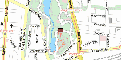 Stadtplan Zoologischer Stadtgarten Karlsruhe Karlsruhe