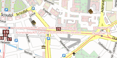 Stadtplan Karlsruher Institut für Technologie