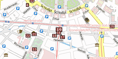 Stadtplan Karlsruher Pyramide Karlsruhe