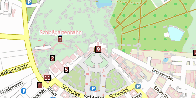 Stadtplan Schloss Karlsruhe Karlsruhe